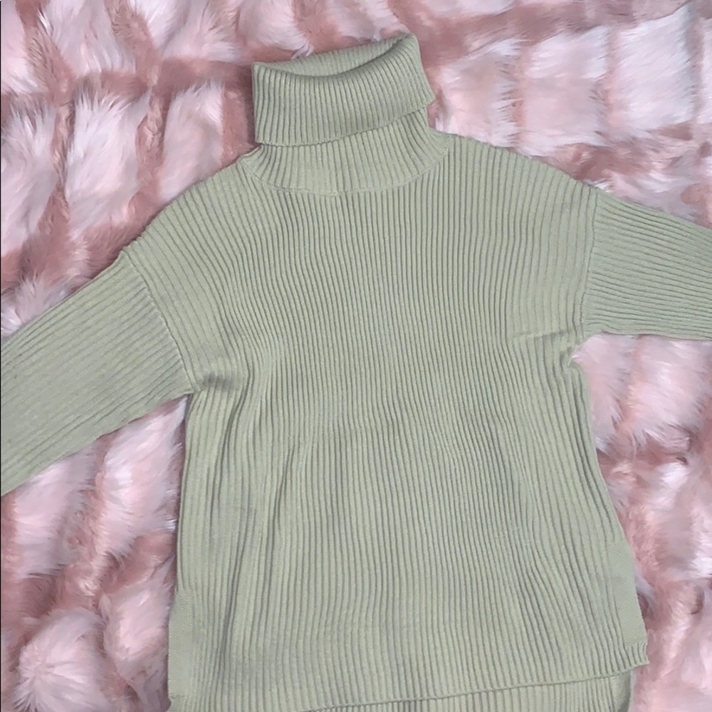 Beige turtle neck sweater